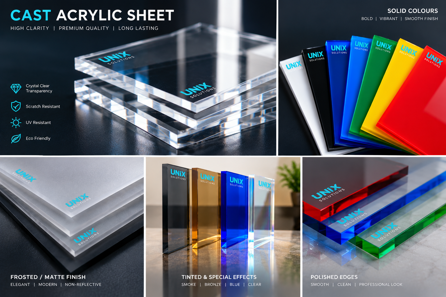 Acrylic sheet showcase